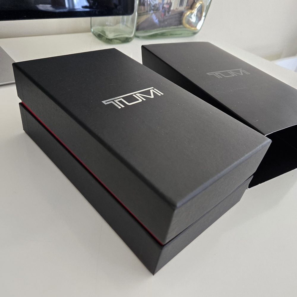 TUMI Black Accessories Empty Box for Flower Charm or Luggage Tag